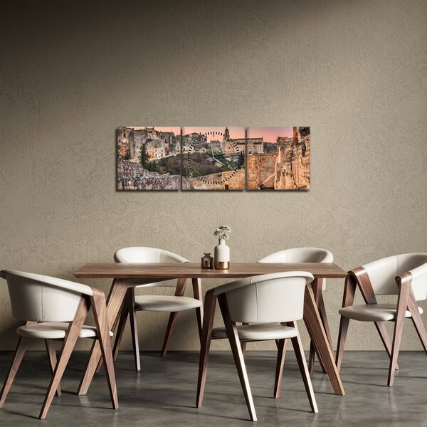 Kép - Gravina, Puglia, Olaszország (órával) (90x30 cm)