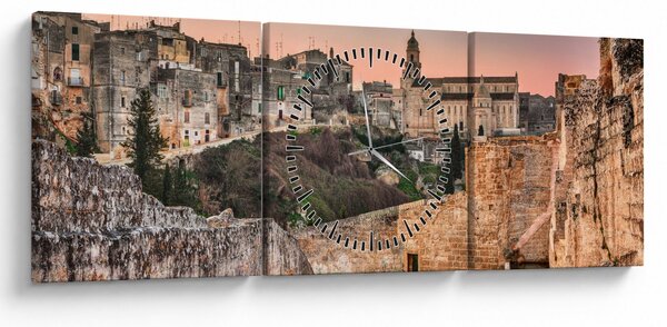 Kép - Gravina, Puglia, Olaszország (órával) (90x30 cm)
