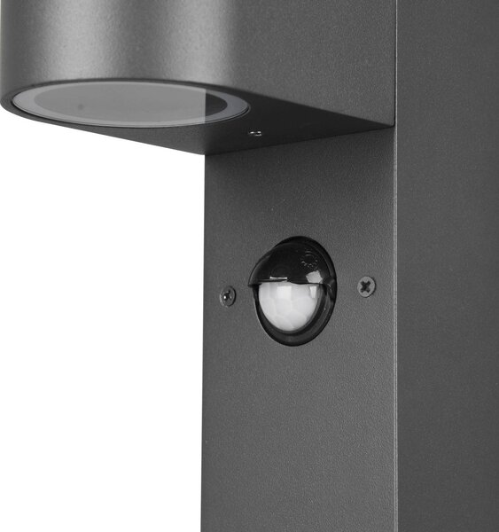 Trio Lighting Roya talapzati világítás, mozgásérzékelő, antracit, dimmelhető, Fekete, Alumínium, Modern