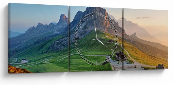 Kép - Dolomitok (órával) (90x30 cm)