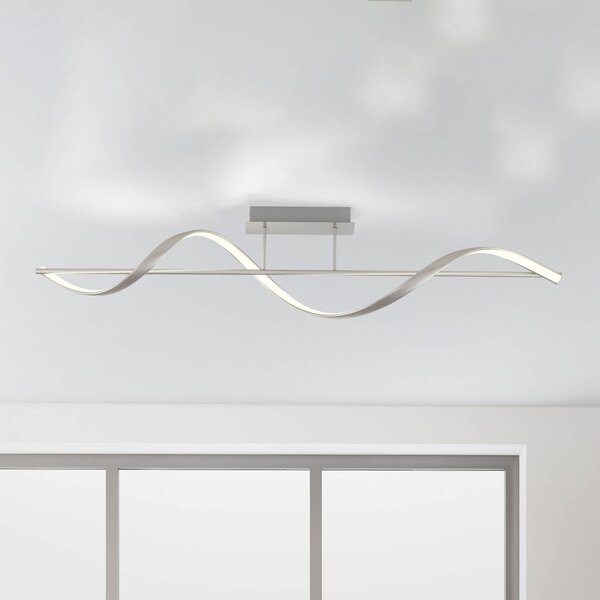 Q-Smart-Home Paul Neuhaus Q-Swing LED mennyezeti világítás acél, dimmelhető, Alu / szürke / cink, Nappali / Étkező, Alumínium, Modern