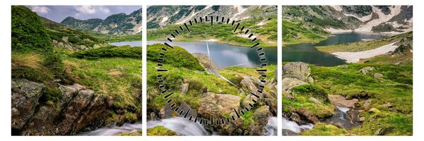 Kép - Kilátás a Rila hegyre (órával) (90x30 cm)