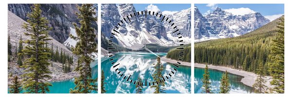 Kép - Banff Nemzeti Park (órával) (90x30 cm)