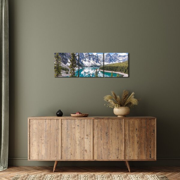 Kép - Banff Nemzeti Park (órával) (90x30 cm)