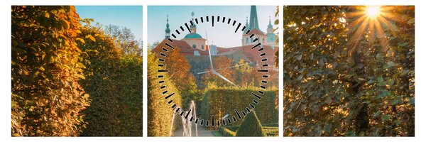 Kép - Wallenstein palota (órával) (90x30 cm)