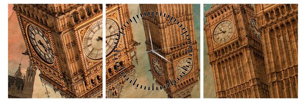Kép - Big Ben, London (órával) (90x30 cm)
