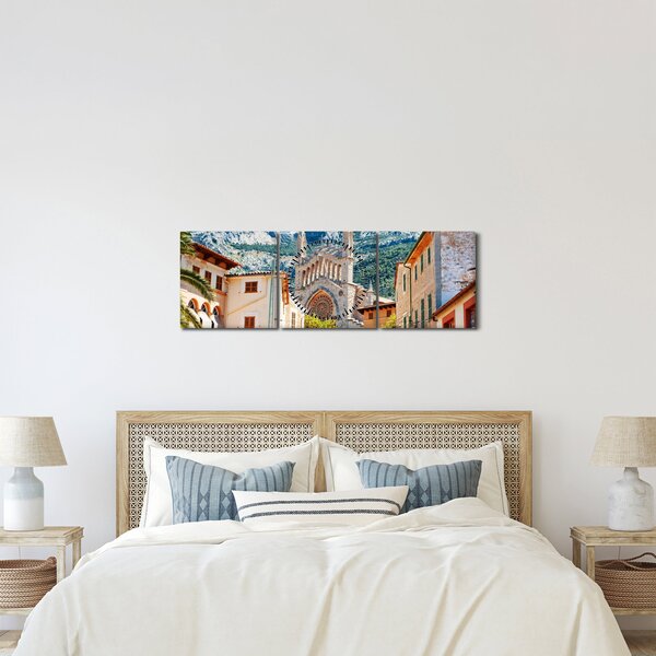 Kép - Sóller, Mallorca (órával) (90x30 cm)