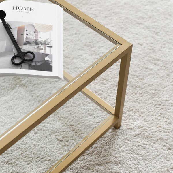 Hanah Home Coffee Table Gold Astro
