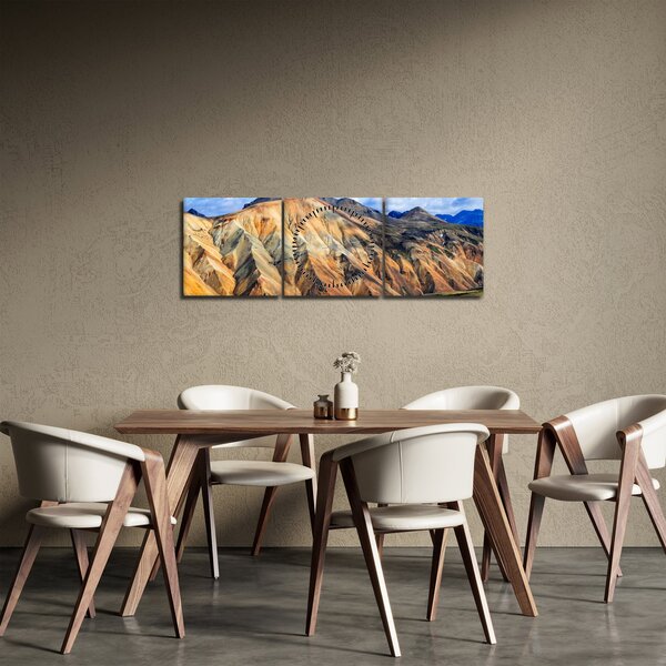 Kép - Landmannalaugar (órával) (90x30 cm)