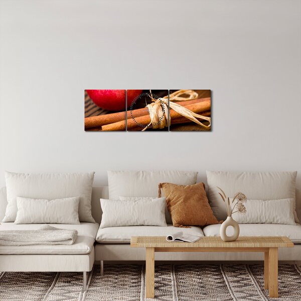Kép - Fahéj (órával) (90x30 cm)