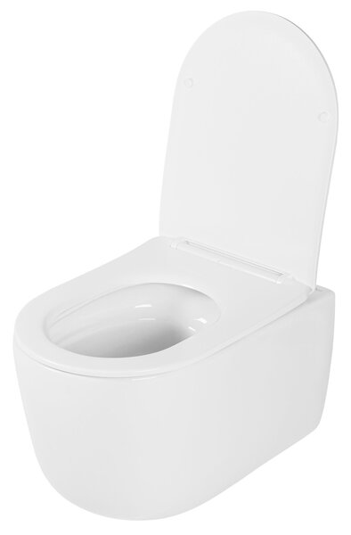 Rea Eddy, függő WC csésze Tornado Rimless 525x360x360 mm ülőkével, REA-C6560
