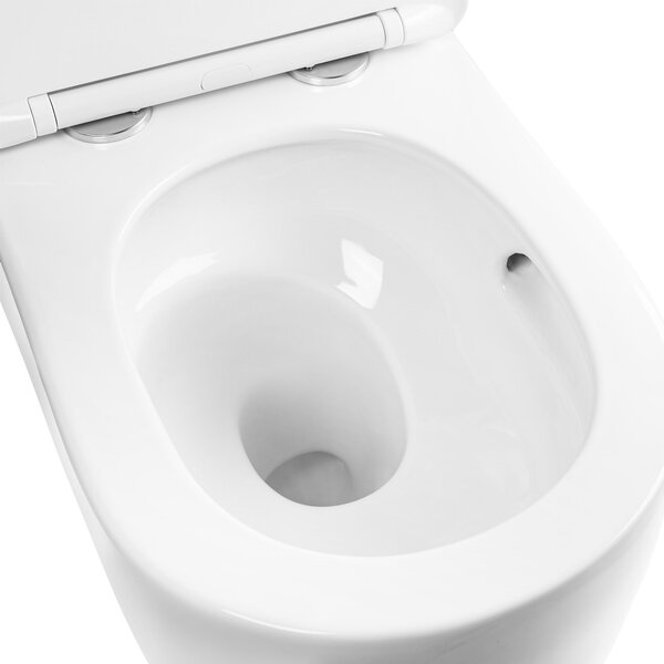 Rea Eddy, függő WC csésze Tornado Rimless 525x360x360 mm ülőkével, REA-C6560