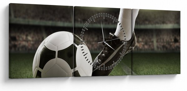 Kép - Futball labda (órával) (90x30 cm)