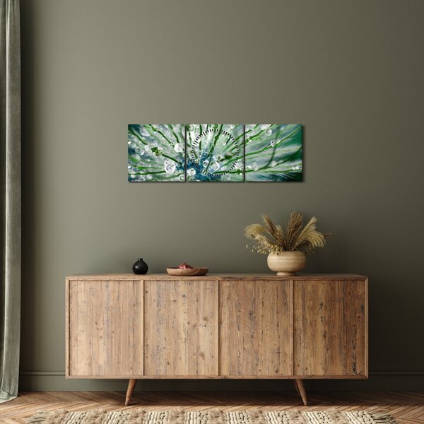 Kép - Makro kép egy virágról (órával) (90x30 cm)