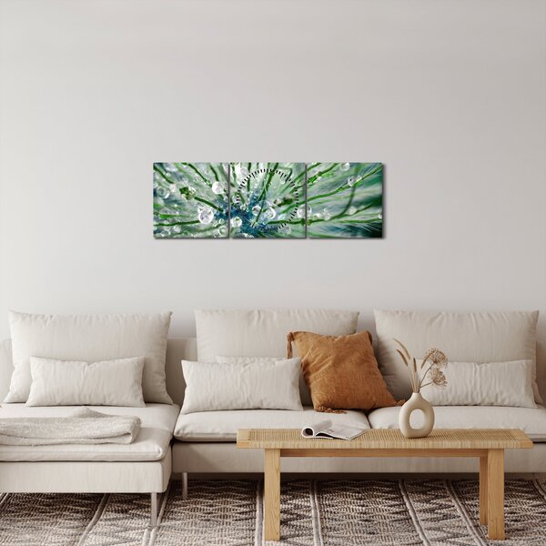 Kép - Makro kép egy virágról (órával) (90x30 cm)