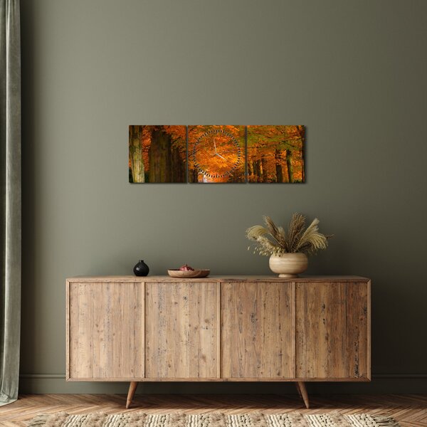 Kép - A Avenue of fák ősszel (órával) (90x30 cm)