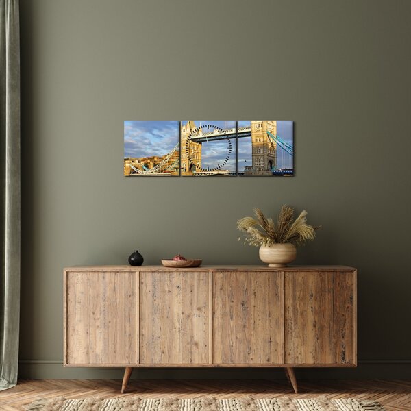 Kép - Tower Bridge (órával) (90x30 cm)