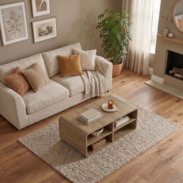 Hanah Home Dohányzóasztal Natúr Rovel