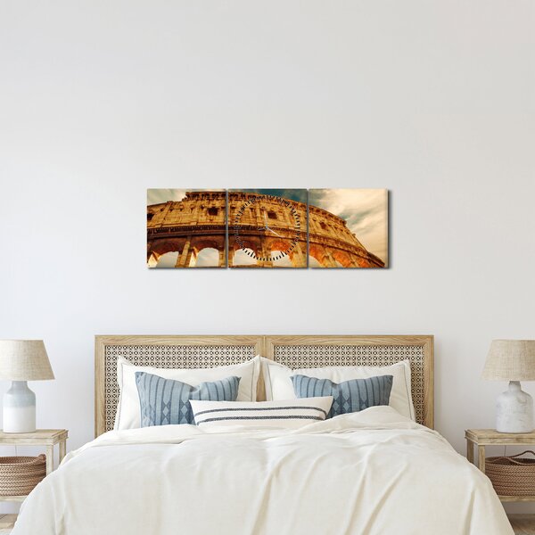 Kép - Római Colosseum (órával) (90x30 cm)