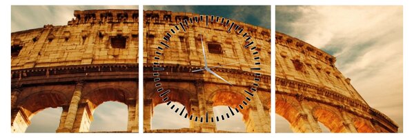 Kép - Római Colosseum (órával) (90x30 cm)