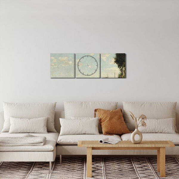 Kép - Claude Monet, Argenteuil, reprodukciók (órával) (90x30 cm)
