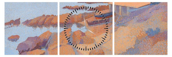 Kép - Henri Edmond Cross, Calanque des Antibois, reprodukciók (órával) (90x30 cm)