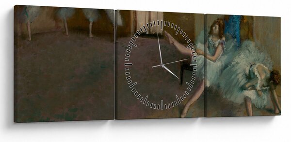 Kép - Edgar Degas, Before the Ballet, reprodukciók (órával) (90x30 cm)