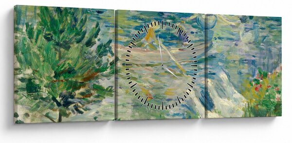 Kép - Berthe Morisot, Girl in a Boat with Geese, reprodukciók (órával) (90x30 cm)