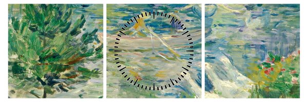 Kép - Berthe Morisot, Girl in a Boat with Geese, reprodukciók (órával) (90x30 cm)