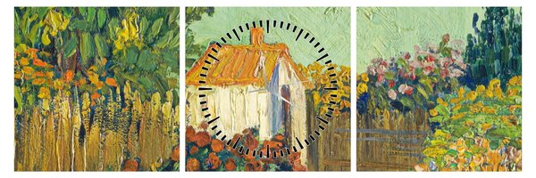 Kép - Imitator of Vincent van Gogh, Landscape, reprodukciók (órával) (90x30 cm)