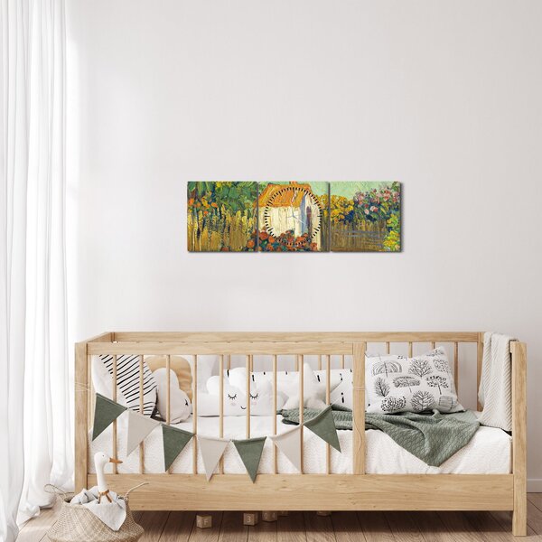 Kép - Imitator of Vincent van Gogh, Landscape, reprodukciók (órával) (90x30 cm)