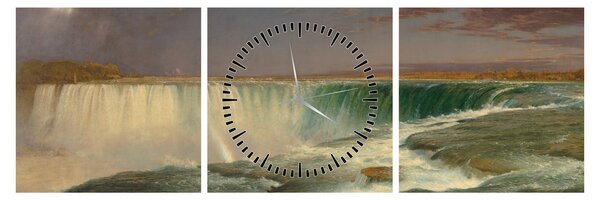 Kép - Frederic Edwin Church, Niagara, reprodukciók (órával) (90x30 cm)