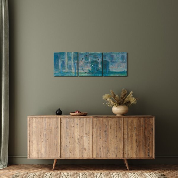 Kép - Claude Monet, Palazzo da Mula, Venice, reprodukciók (órával) (90x30 cm)