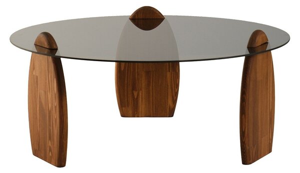 Hanah Home Dohányzóasztal Chesnut Fume Surf - Gesztenye, Füstszínű