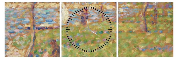 Kép - Georges Seurat, Study for "La Grande Jatte", reprodukciók (órával) (90x30 cm)