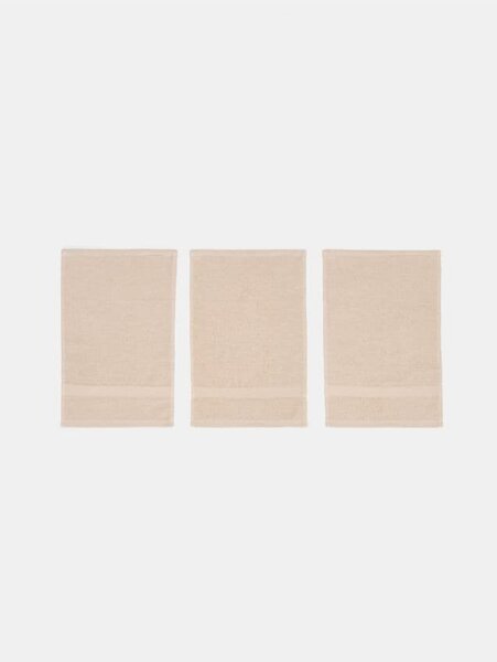 Sinsay - Kéztörlő készlet 3 pack - bézs