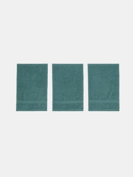 Sinsay - Kéztörlő készlet 3 pack - zöldeskék