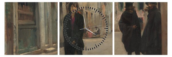 Kép - John Singer Sargent, Street in Venice, reprodukciók (órával) (90x30 cm)