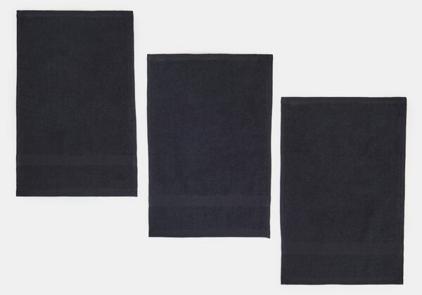 Sinsay - Kéztörlő készlet 3 pack - fekete