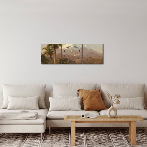 Kép - Frederic Edwin Church, Tamaca Palms, reprodukciók (órával) (90x30 cm)