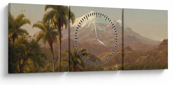 Kép - Frederic Edwin Church, Tamaca Palms, reprodukciók (órával) (90x30 cm)