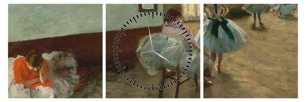 Kép - Edgar Degas, The Dance Lesson, reprodukciók (órával) (90x30 cm)