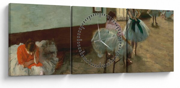 Kép - Edgar Degas, The Dance Lesson, reprodukciók (órával) (90x30 cm)