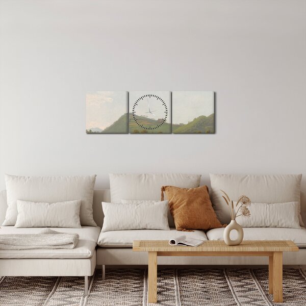 Kép - Simon Denis, View Near Naples, reprodukciók (órával) (90x30 cm)
