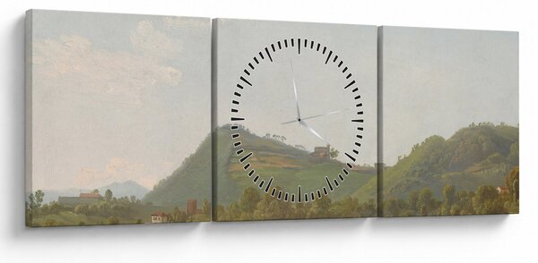 Kép - Simon Denis, View Near Naples, reprodukciók (órával) (90x30 cm)