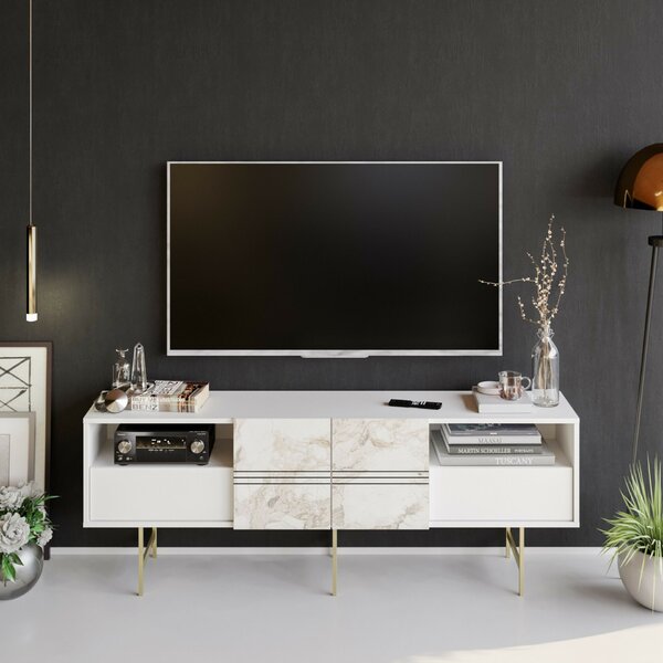Hanah Home Derin fehér TV állvány - fehér