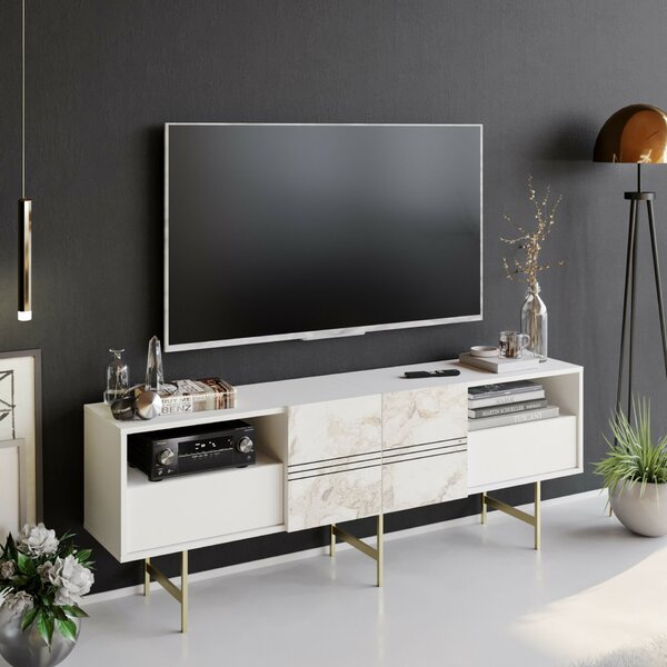 Hanah Home Derin fehér TV állvány - fehér