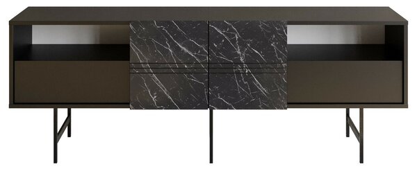 Hanah Home TV állvány Black Marble Derin - fekete