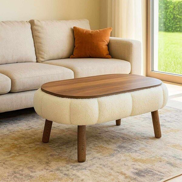 Atelier Del Sofa Dohányzóasztal Fehér Papatya - Fehér