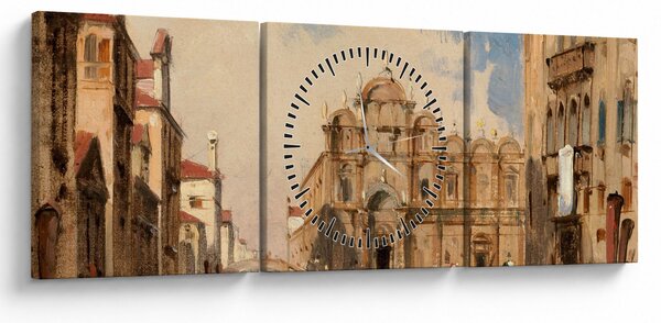 Kép - Jules-Romain Joyant, The Scuola di San Marco, Venice, reprodukciók (órával) (90x30 cm)